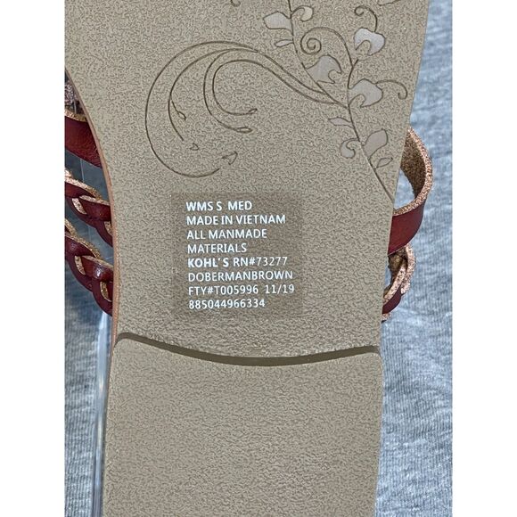 Sonoma Goods For Life Braided Strappy Flat Sandals Small/Medium - Picture 7 of 7